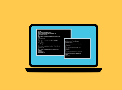 Free software code programming vector