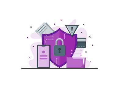 Free internet security digital vector