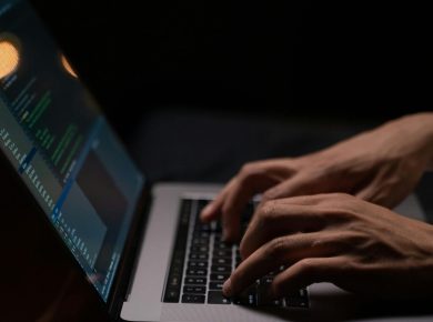 person-using-silver-and-black-laptop-computer